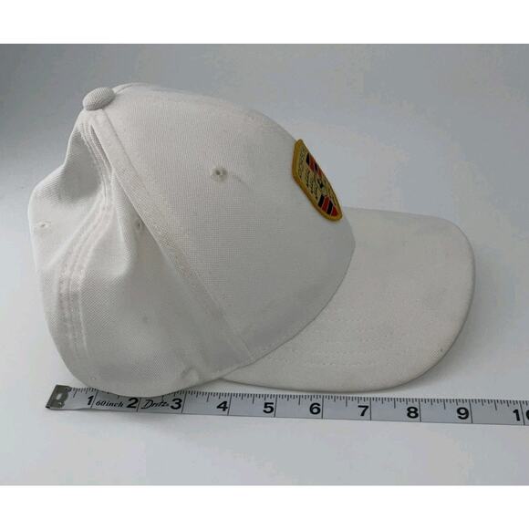 Porsche Design Drivers Selecti9n Flex Fit Classic Color Crested White Hat - Picture 5 of 5